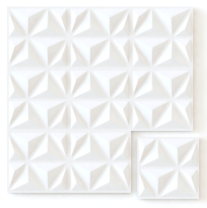 Triangles: Nordvian 3D Wall Panel Form - 12-unit Box - Nordic Side - Wall, Walls