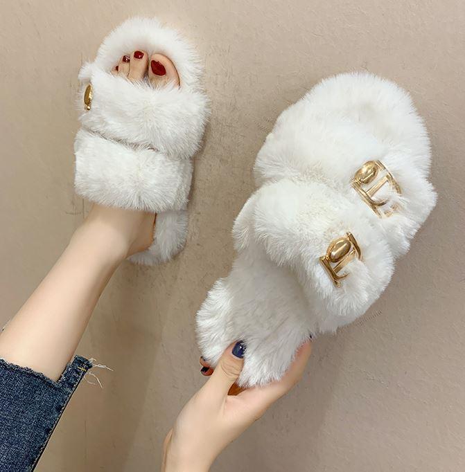 Classic Fluffy Slippers - Nordic Side - 
