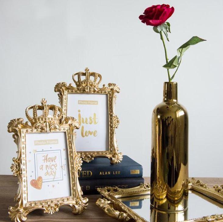 Luxury Gold Crown Photo Frame - Nordic Side - 