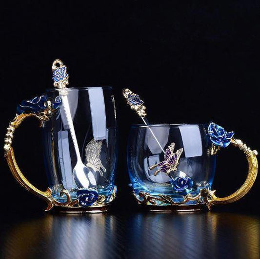 Vintage Glass Tea Cup - Nordic Side - 