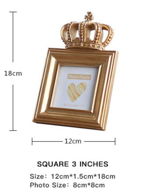 Luxury Gold Crown Photo Frame - Nordic Side - 