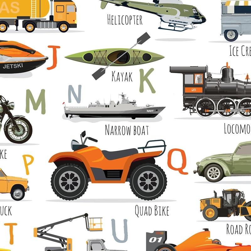 Cars Alphabet Print