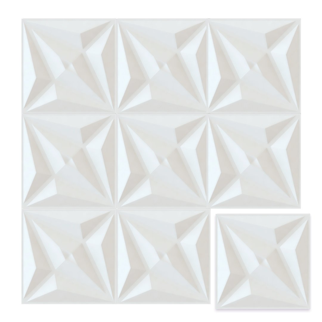 Diamond: Nordvian 3D Wall Panel Form - 12-unit Box - Nordic Side - Wall, Walls