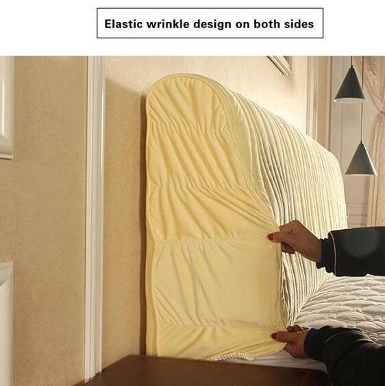 Dacia - Modern Elastic Dustproof Full Headboard Bed Cover with Pocket - Nordic Side - archidaily, archilovers, architecture, architecturelovers, architectureporn, arcitecture, art, artist, co