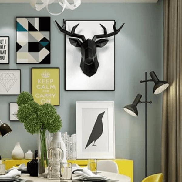 Deer Wall Sculpture - Nordic Side - amazing, architecture, arcitecture, art, artist, beautiful, business, canvas, clock, clocks, contemporaryart, decor, decoration, decorideas, design, design