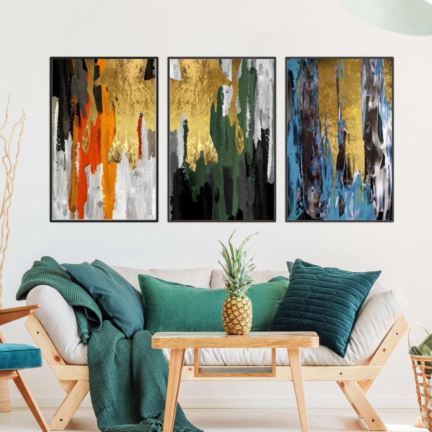 The Abstract Curtain Canvas - Nordic Side - 