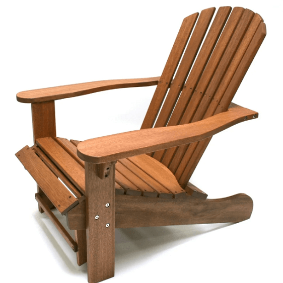 Eilaf Eucalyptus Adirondack Chair with Built-in Ottoman - Nordic Side - architecture, arcitecture, art, artist, contemporaryart, decor, decoration, design, designer, designinspiration, edison