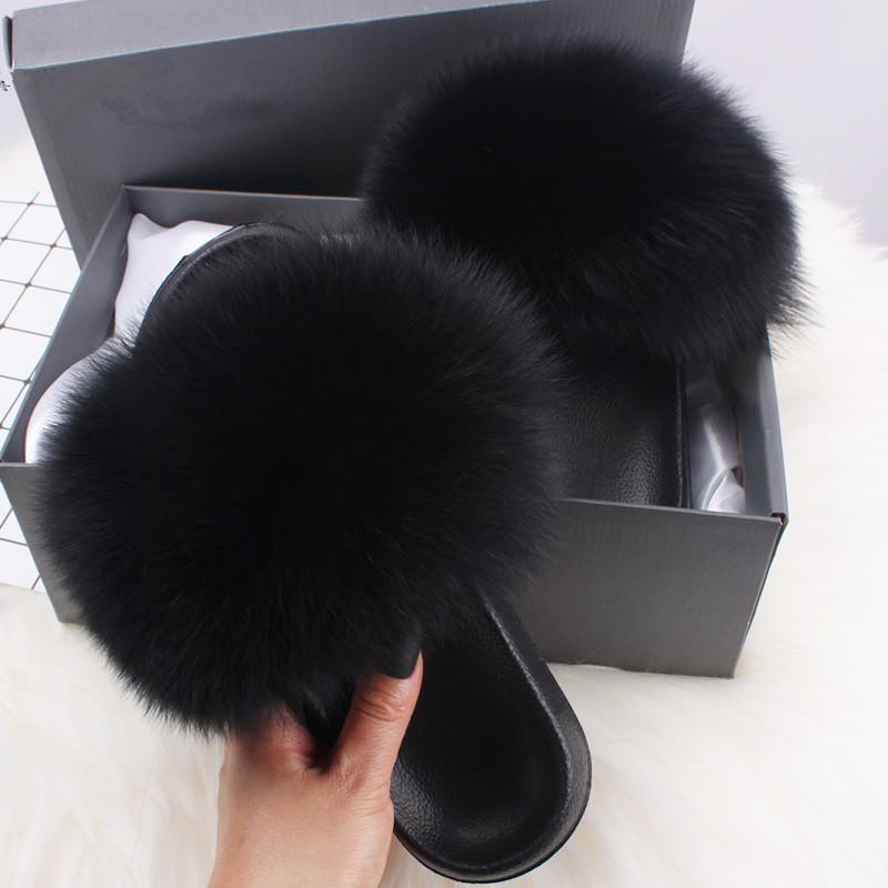Fluffy Fur Slippers - Nordic Side - 