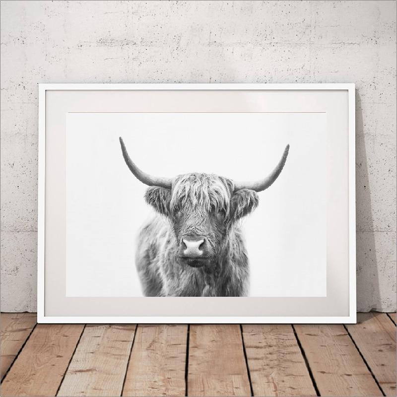 Nordic Bull Print - Nordic Side - Art + Prints, not-hanger