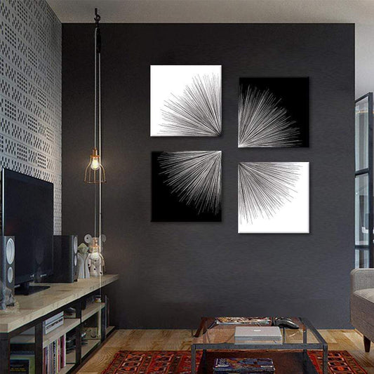 Light in Contrast 4 Piece Stretched Canvas - Nordic Side - 4 Piece, Acrylic Image, canvas art, Canvas Image, spo-enabled