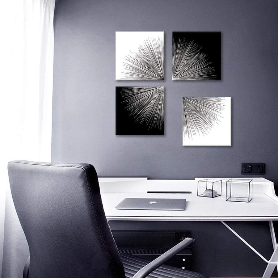 Light in Contrast 4 Piece Stretched Canvas - Nordic Side - 4 Piece, Acrylic Image, canvas art, Canvas Image, spo-enabled