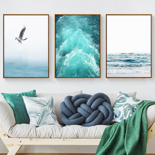 Changing Seasons Stretched Canvas - Nordic Side - 3 piece, canvas art, Canvas Image, spo-enabled