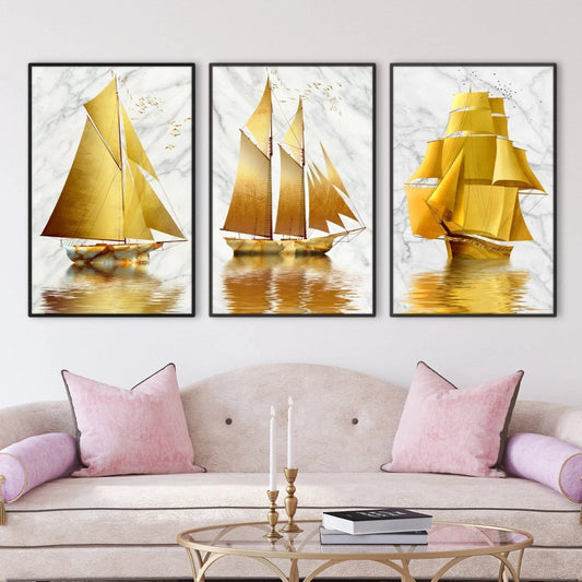 Golden Boat Canvas - Nordic Side - 