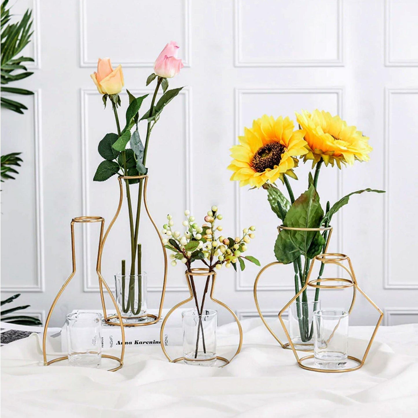 Golden Iron Vases - Nordic Side - 