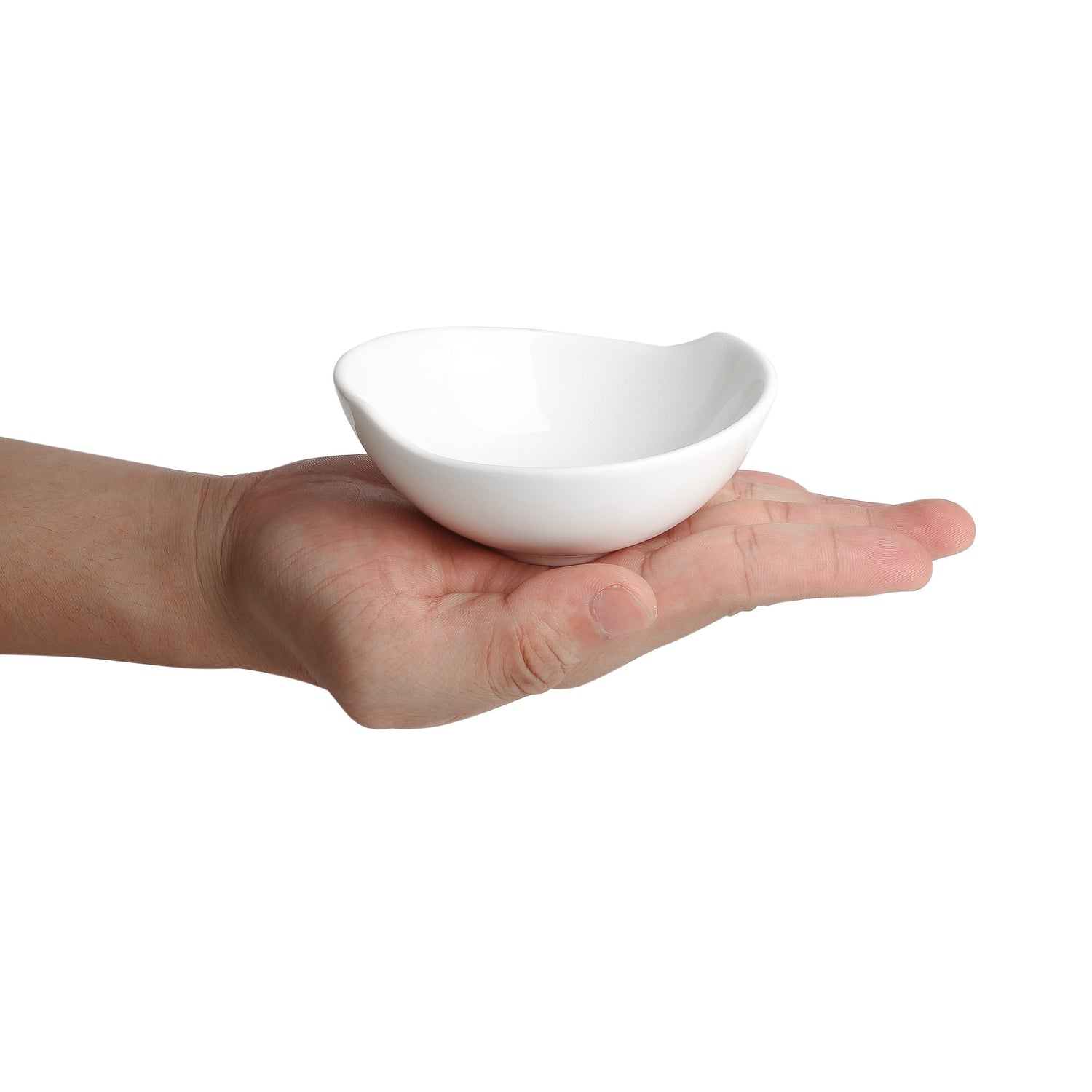 Ramekin Set of 6 Porcelain Souffle Cup, Baking Dipping Bowls (White 4.3" ) - Nordic Side - 43, Baking, Bowl, Brulee, Creme, Cup, Dessert, Dipping, Dishes, Fruit, MALACASA, of, Plates, Porcela