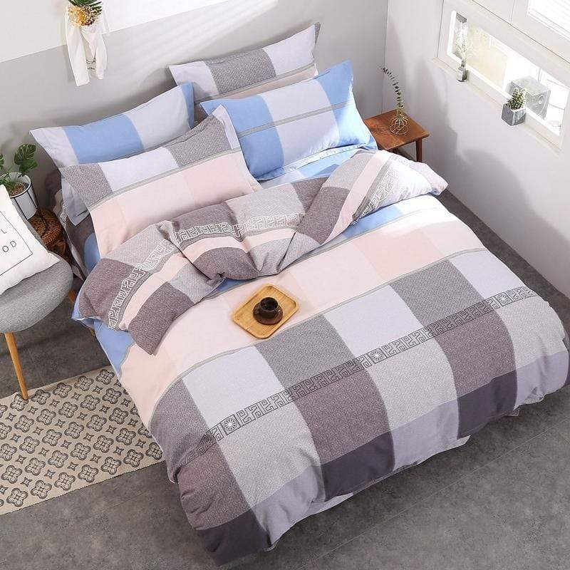 Blacken Blu Duvet Cover Set - Nordic Side - bed, bedding, spo-enabled