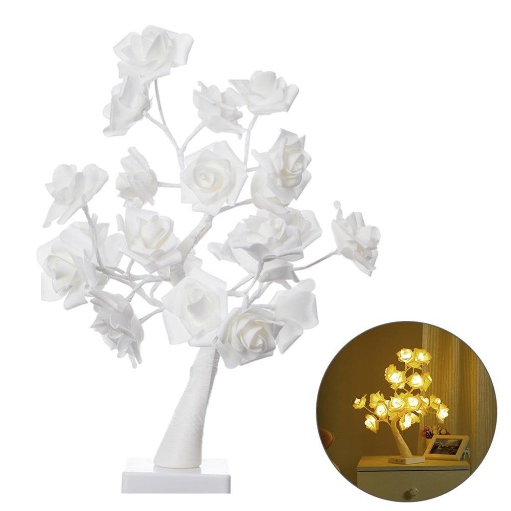Romantic Rose Lamp | Sparkly Trees™ - Nordic Side - carthook_bathbuddy_upsell, carthook_checkout