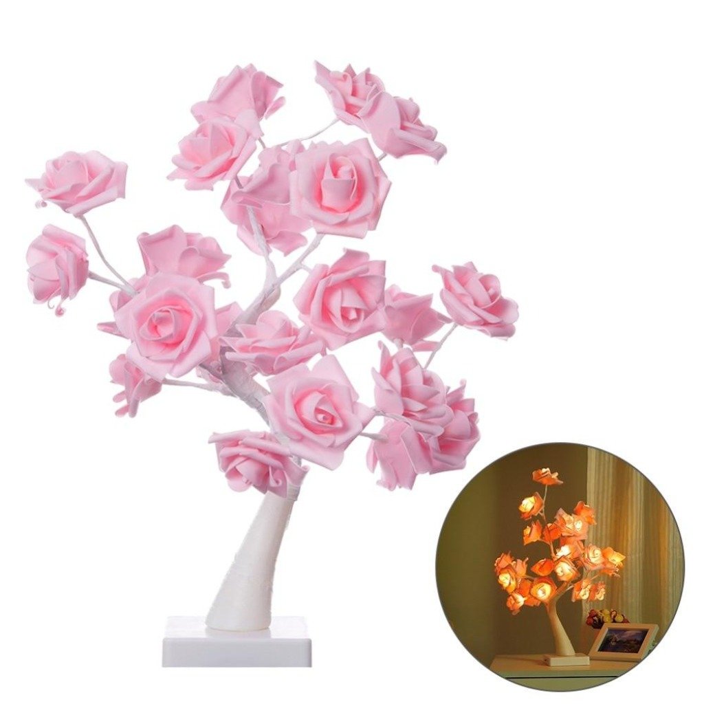Romantic Rose Lamp | Sparkly Trees™ - Nordic Side - carthook_bathbuddy_upsell, carthook_checkout