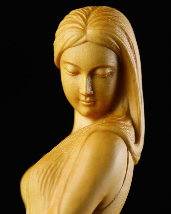 Wooden Beauty Statue