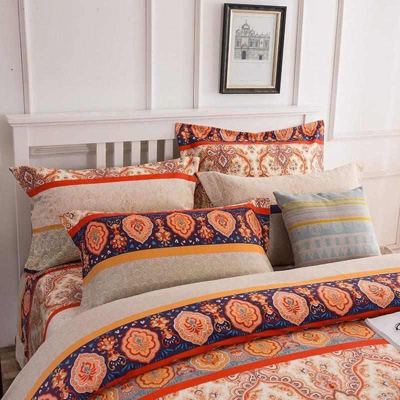 Orangie Duvet Cover Set - Nordic Side - bed, bedding, spo-enabled