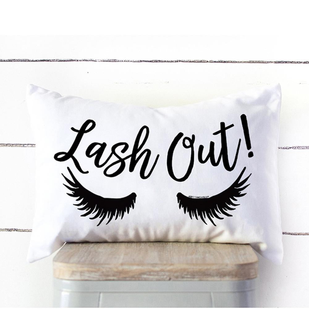 Eyelash Out Soft Velvet Cushion Cover - Nordic Side - 
