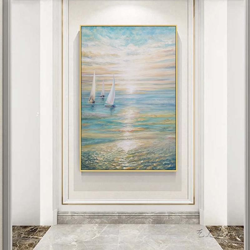 Calm waves Oil Painting - Nordic Side - Oil Painting, spo-disabled