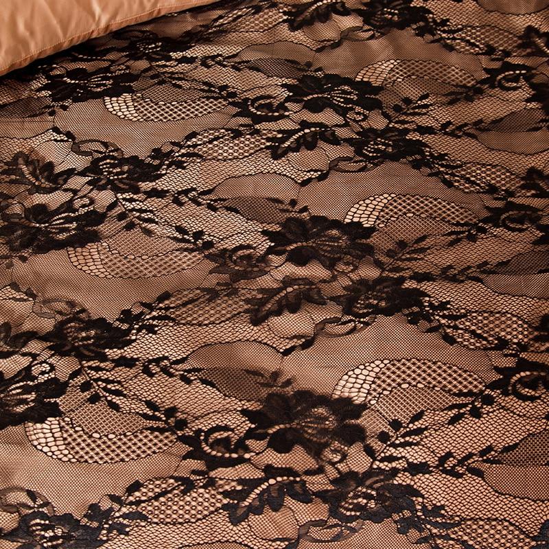 Luxury Black Lace Bedding Set