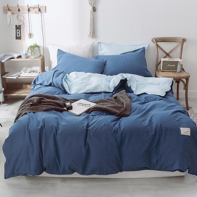 Eslaniya 100% Cotton Classic Minimalist Duvet Cover Set - Nordic Side - 100%, Bedding, Classic, cotton, Eslaniya, Minimalist, Set
