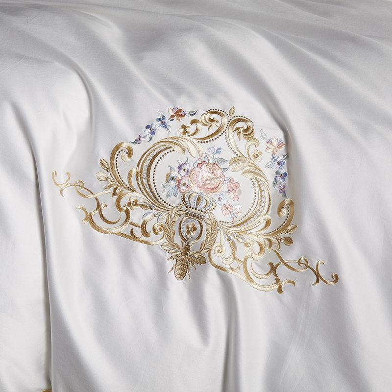 Pheliza White Egyptian Cotton Premium Luxury Duvet Cover Set - Nordic Side - Bedding, Cotton, Egyptian, Luxury, Pheliza, Premium, set, us, White