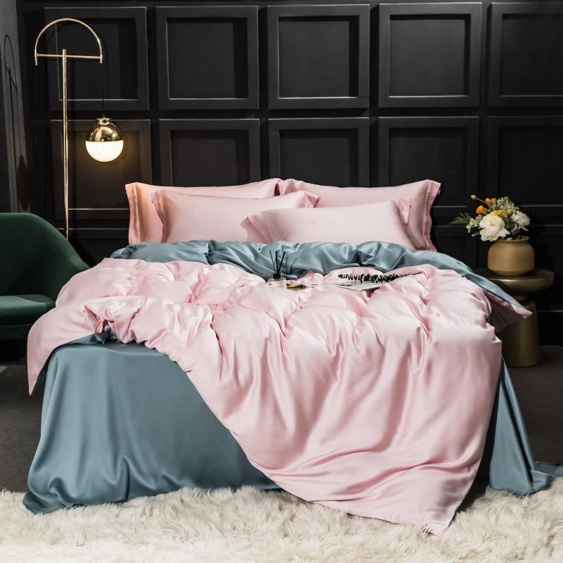 Karia Tencel Silky Soft 2 Color Duvet Cover Set - Nordic Side - Bedding, Color, Karia, Set, Silky, Soft, Tencel
