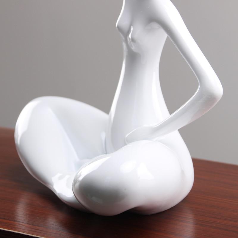 Abstract Yoga Pose Statue