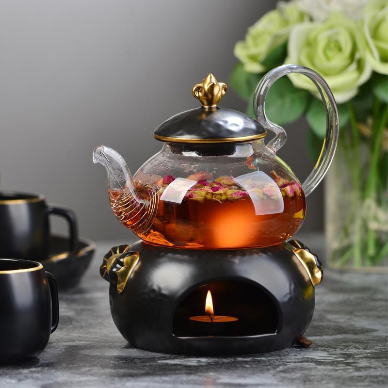 Flore Nero(black flower) - Nordic Side - mug, mugs, tea set