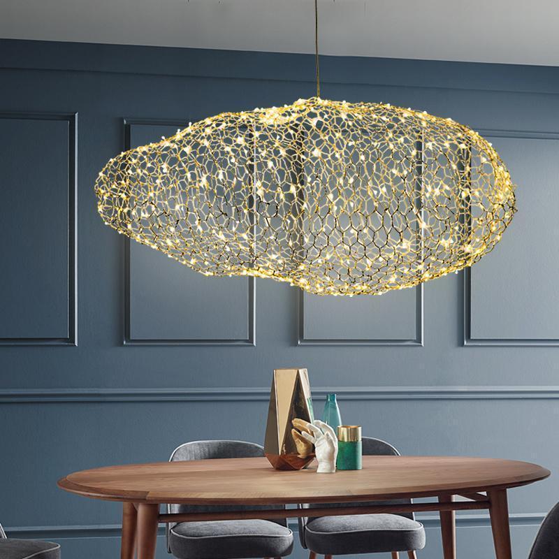 Amica - Modern Art Deco Star Light Dotted Cloud Lamps - Nordic Side - 03-25, art deco-lamp, art-deco, best-selling-lights, chandelier, feed-cl0-over-80-dollars, hanging-lamp, lamp, light, lig