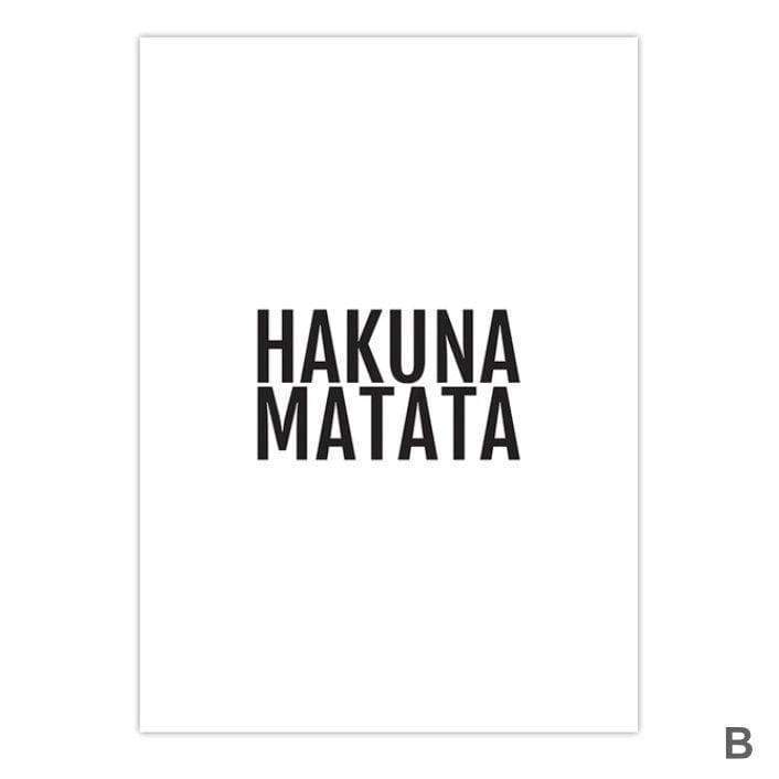 Hakuna Matata Canvas - Nordic Side - 