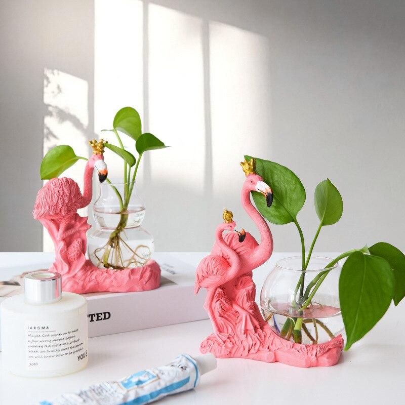 Flamingo Hydroponic Plant Vase