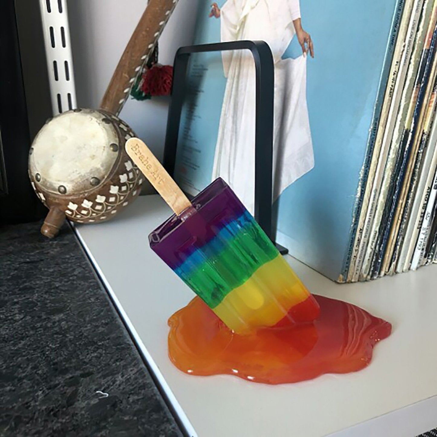 Melting Popsicle Sculpture