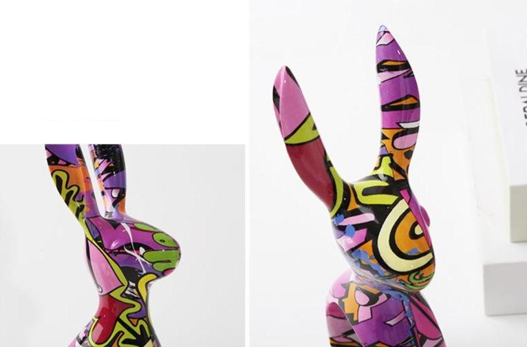 Painted Graffiti Rabbit