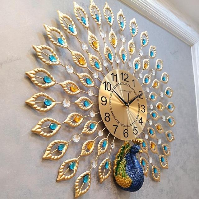 Tiboy - Luxury Peacock 3D Wall Clock - Nordic Side - Decor, Wall Clock