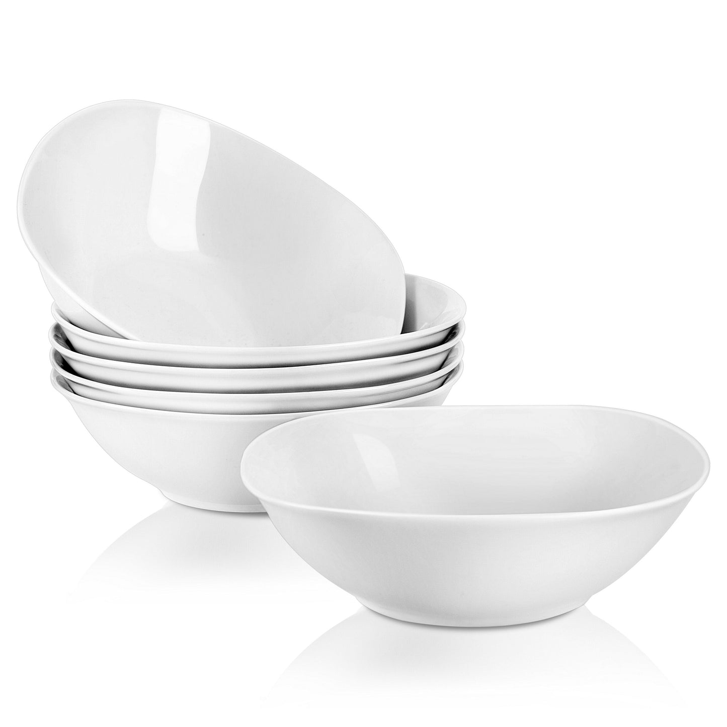 Elisa 6-Piece White Porcelain Bowls Set | Dining | NordicAbode.com