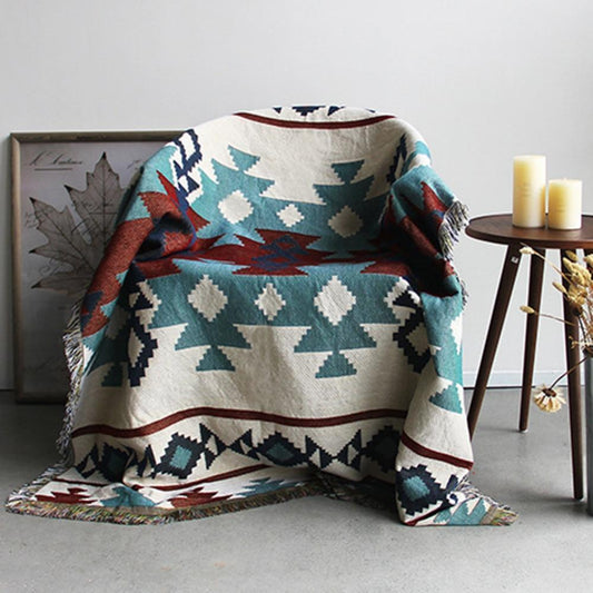 Bohemian Knitted Blanket - Nordic Side - 
