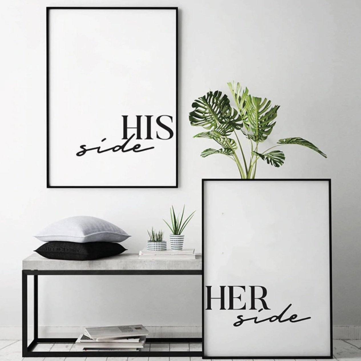 His Side Her Side Canvas - Nordic Side - 