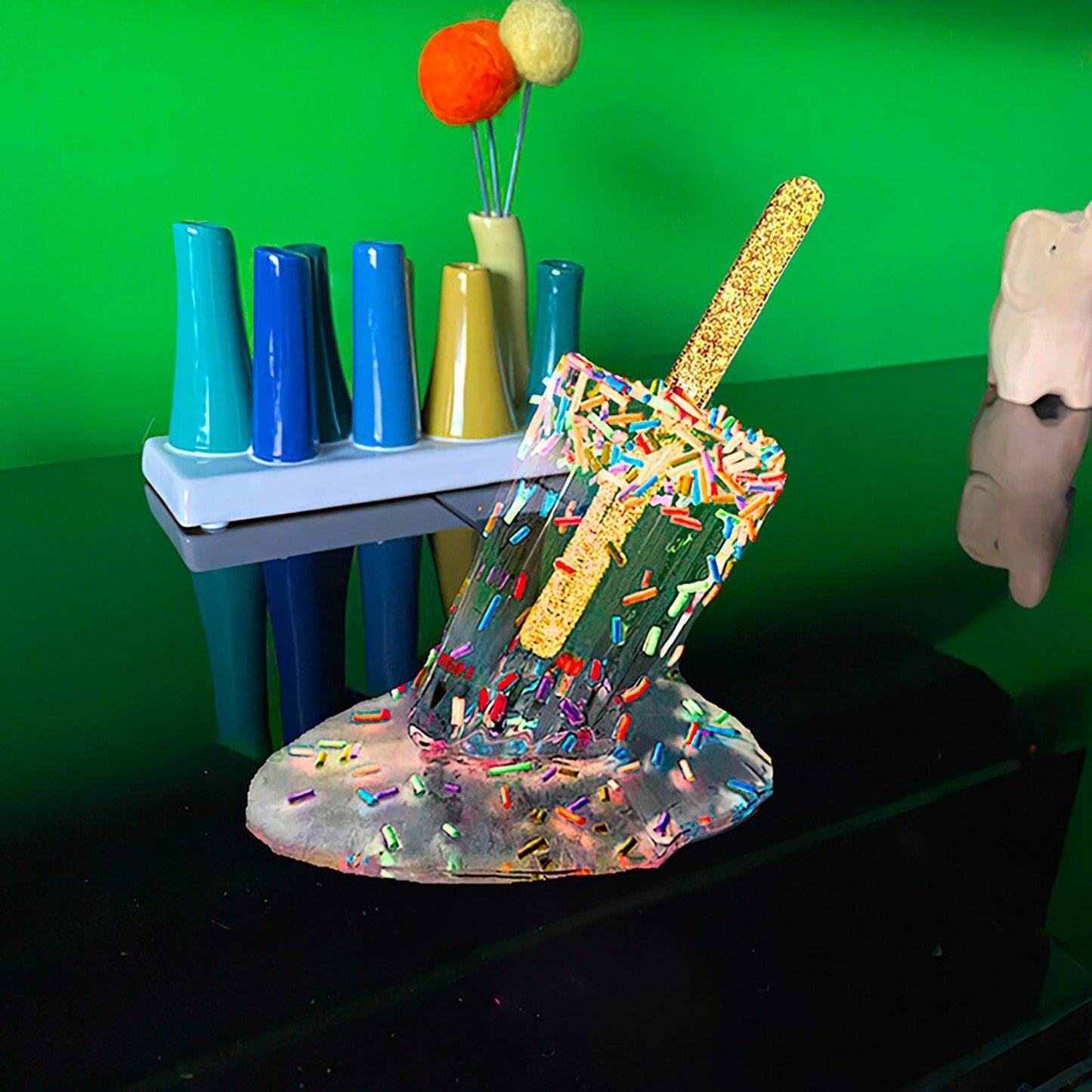 Melting Popsicle Sculpture