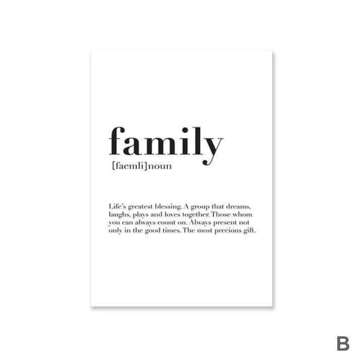 Home Family Love Canvas - Nordic Side - art
