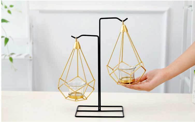 Iron Candleholder Stand - Nordic Side - 