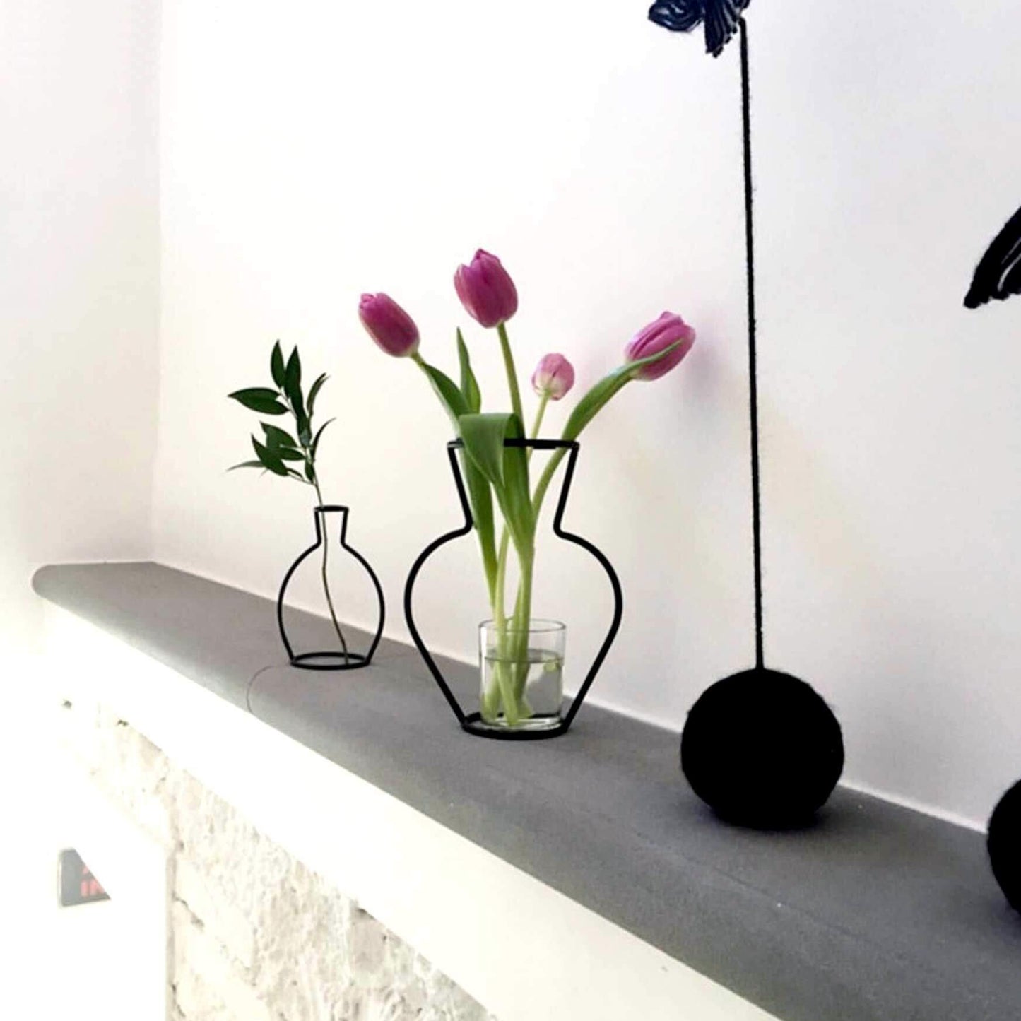 Iron Curved Vases - Nordic Side - 