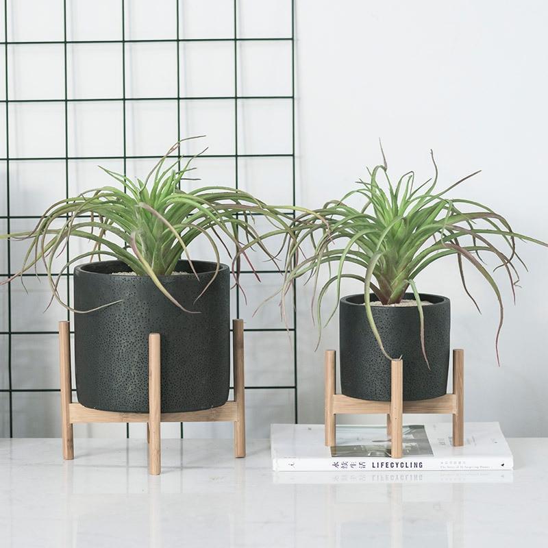 Downy Pot and Stand - Nordic Side - not-hanger, Plants