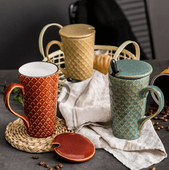 Large Ceramic Coffee Mug - Nordic Side - decoration, home, homedeco, homedecor, homedecoration, homedesign, homeinterior, homestyling, homesweethome, inspiration, instahome, interior, interio