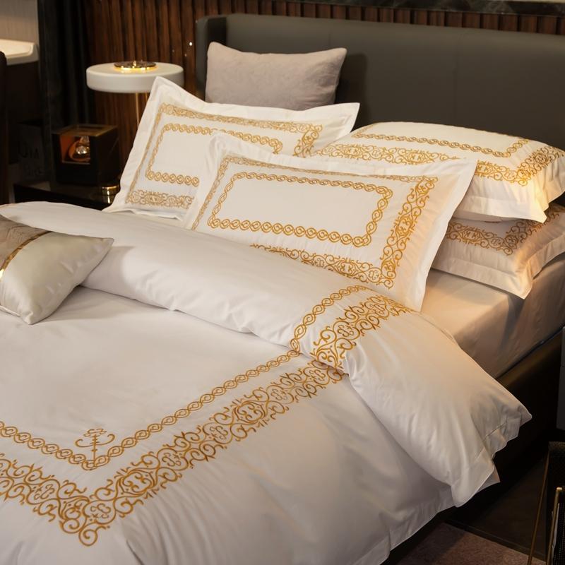 Modern Simplicity Egyptian Cotton Duvet Cover Set - Nordic Side - bed, bedding, bedroom, duvet