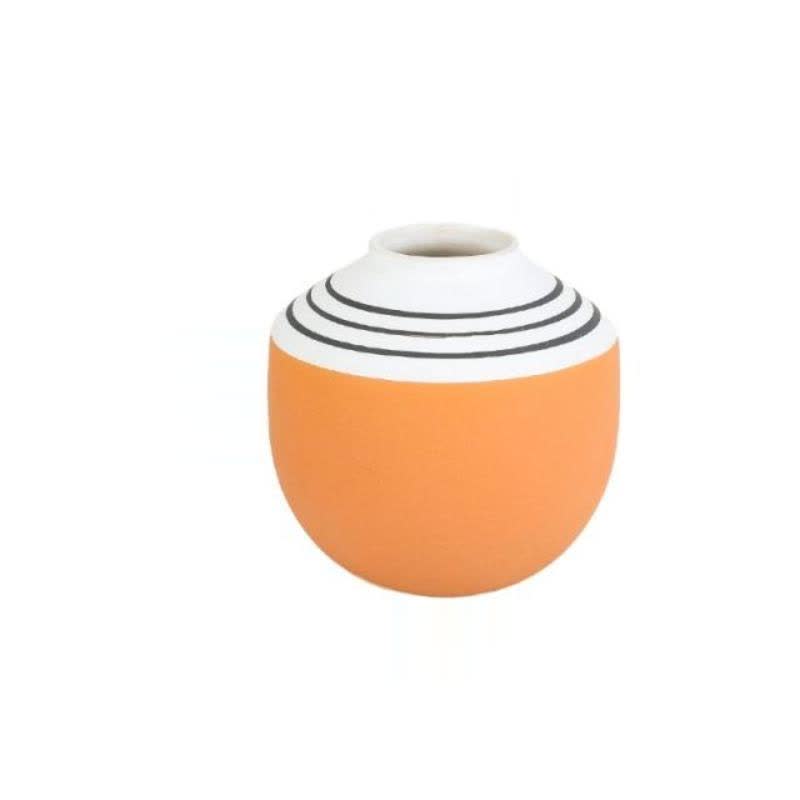 Charlotte Orange Ceramic Vase
