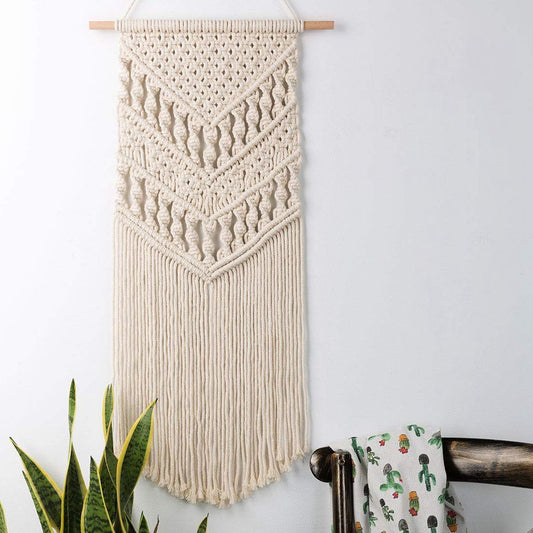 Macrame Woven Wall Hanging Tapestry - Nordic Side - 